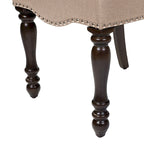 Chaises de salle à manger Ketz en tissu taupe (ensemble de 2) par Furniture of America