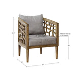 Fauteuil d'appoint craquelé INK+IVY