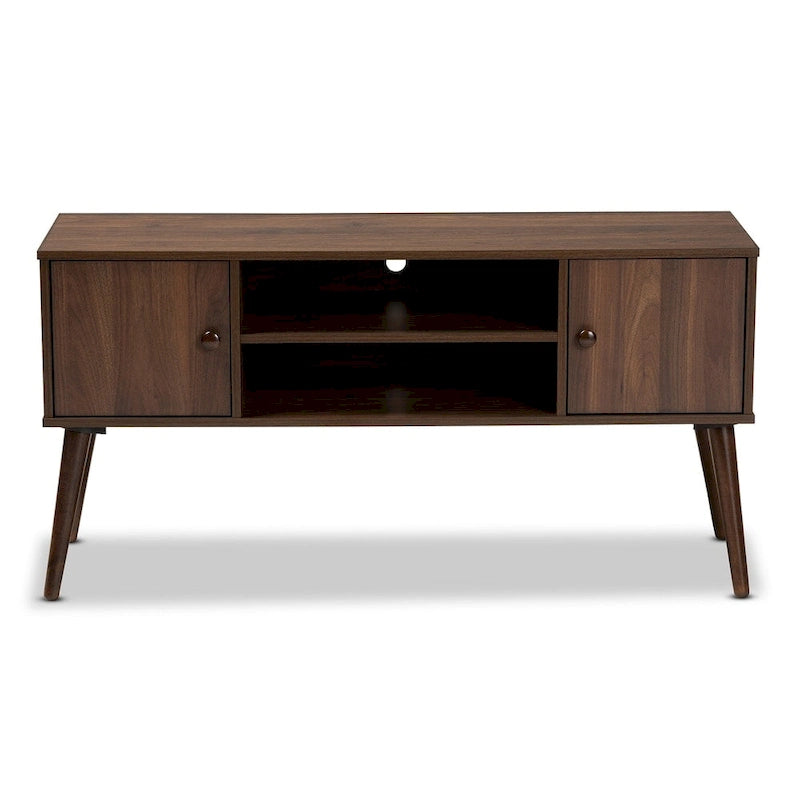 Meuble TV 2 portes Carson Carrington Batnaset style moderne du milieu du siècle