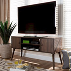 Meuble TV 2 portes Carson Carrington Batnaset style moderne du milieu du siècle