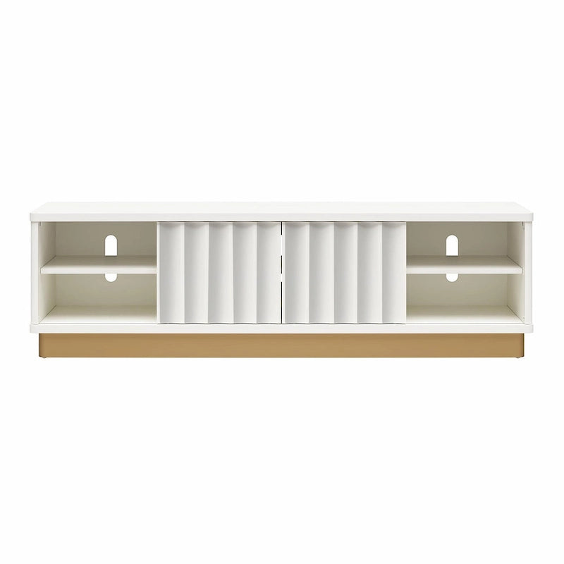 Meuble TV moderne festonné CosmoLiving by Cosmopolitan Rene pour téléviseurs jusqu'à 65 pouces - Jusqu'à 65 pouces