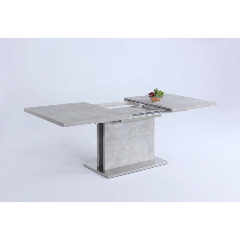 Table de salle à manger extensible Somette Kalie Grey en stratifié