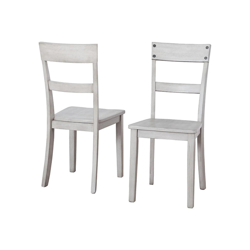 Loratti Rustic Grey Wash Dining Room Chair (Set of 2)