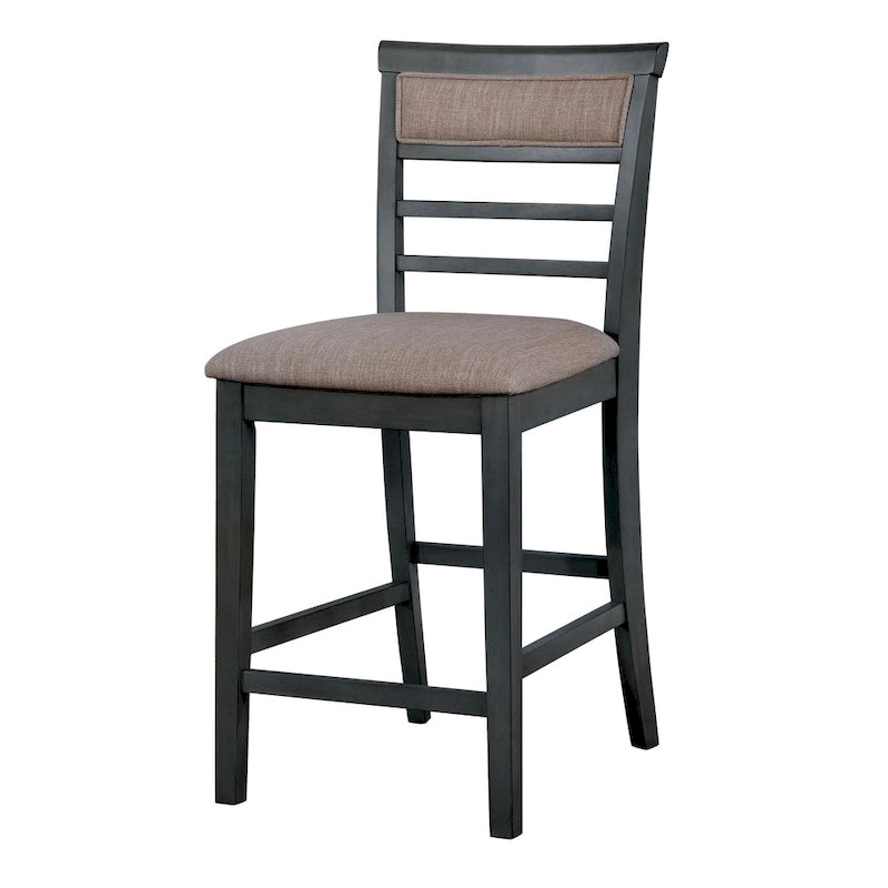 Ensemble de salle à manger Yevana contemporain en bois massif, 5 pièces, hauteur comptoir, par Furniture of America