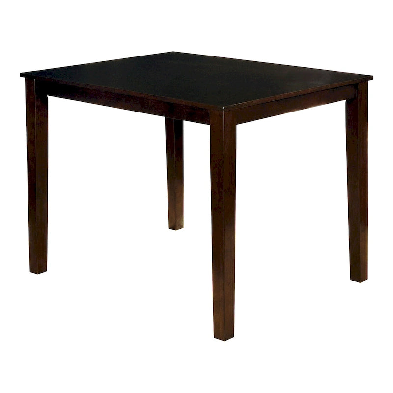 Ensemble de salle à manger Yevana contemporain en bois massif, 5 pièces, hauteur comptoir, par Furniture of America