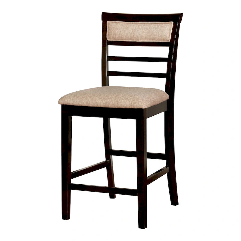 Ensemble de salle à manger Yevana contemporain en bois massif, 5 pièces, hauteur comptoir, par Furniture of America