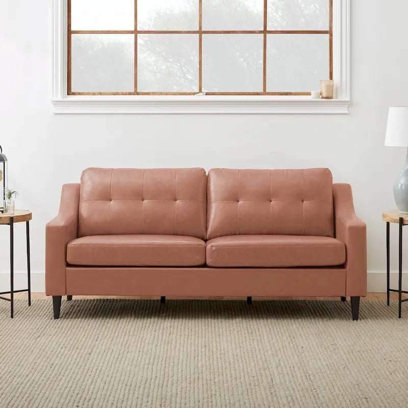 Canapé Brookside Ellen 75 à accoudoirs incurvés et capitonnés