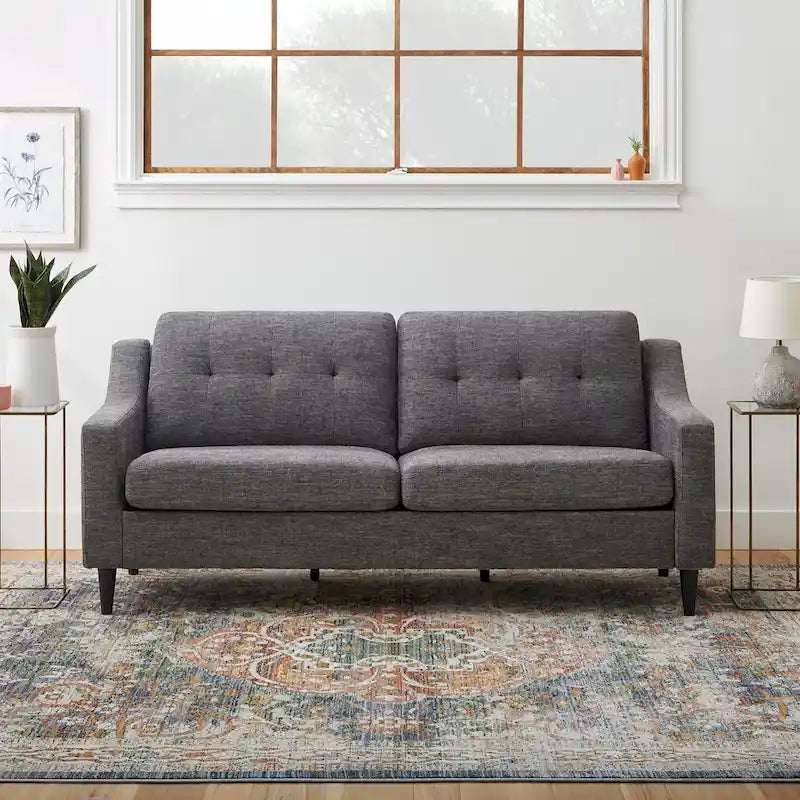 Brookside Ellen 75 Upholstered Scooped Arm Sofa