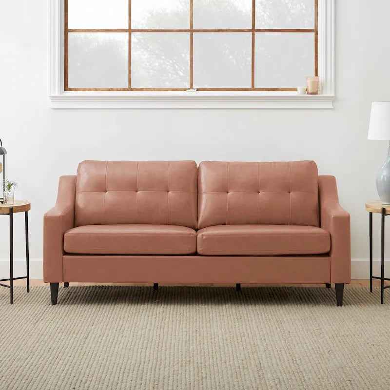 Canapé Brookside Ellen 75 à accoudoirs incurvés et capitonnés