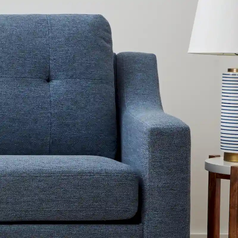 Canapé Brookside Ellen 75 à accoudoirs incurvés et capitonnés