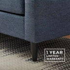 Canapé Brookside Ellen 75 à accoudoirs incurvés et capitonnés