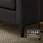 Canapé Brookside Ellen 75 à accoudoirs incurvés et capitonnés