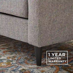 Canapé Brookside Ellen 75 à accoudoirs incurvés et capitonnés