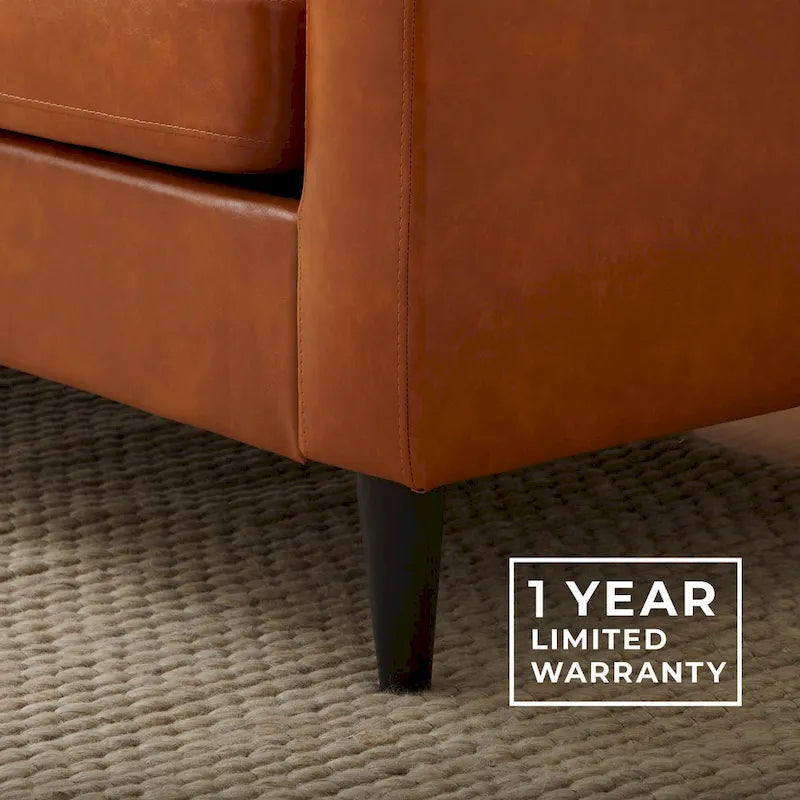 Canapé Brookside Ellen 75 à accoudoirs incurvés et capitonnés