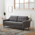 Canapé Brookside Ellen 75 à accoudoirs incurvés et capitonnés