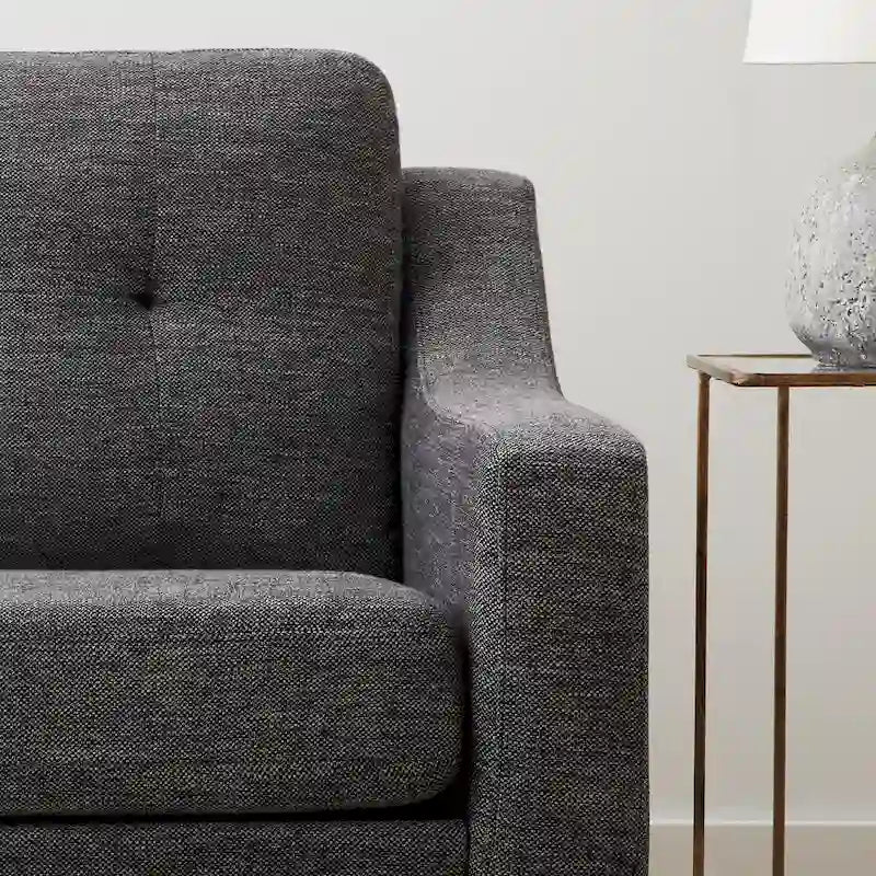 Canapé Brookside Ellen 75 à accoudoirs incurvés et capitonnés