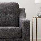 Canapé Brookside Ellen 75 à accoudoirs incurvés et capitonnés