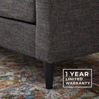 Canapé Brookside Ellen 75 à accoudoirs incurvés et capitonnés