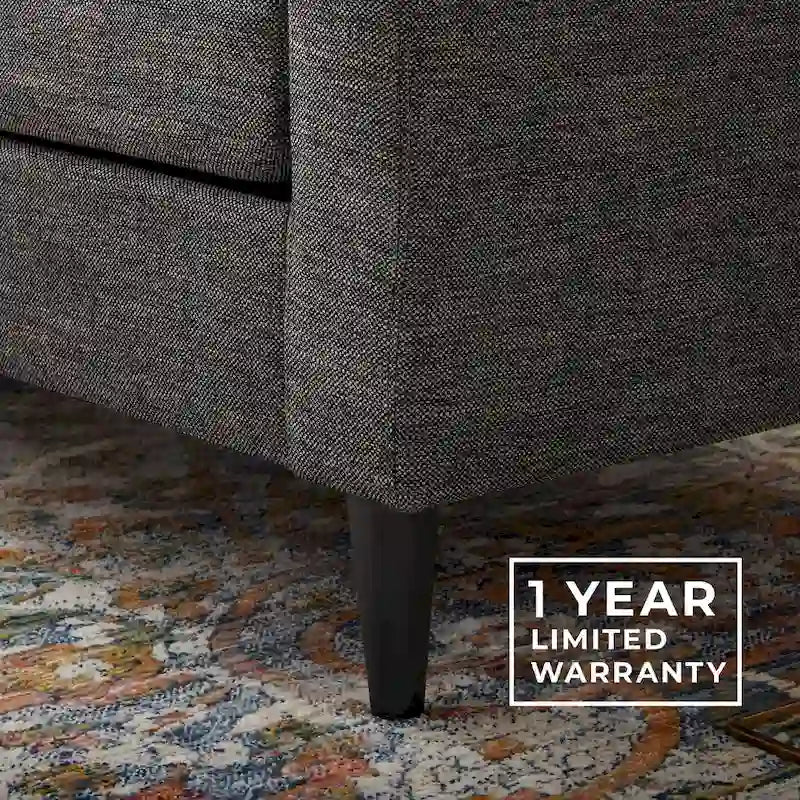 Canapé Brookside Ellen 75 à accoudoirs incurvés et capitonnés