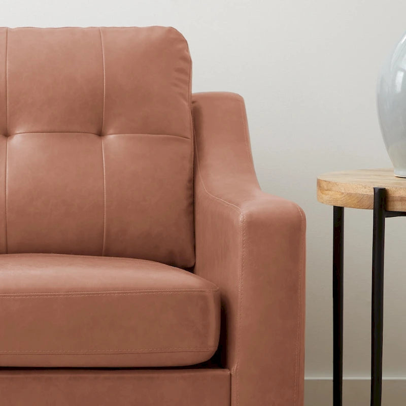 Canapé Brookside Ellen 75 à accoudoirs incurvés et capitonnés