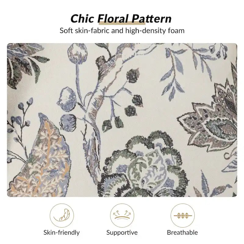 Ensemble de 2 fauteuils d'appoint traditionnels en tissu Epimethis avec pieds tournés par HULALA HOME