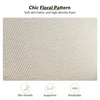 Ensemble de 2 fauteuils d'appoint traditionnels en tissu Epimethis avec pieds tournés par HULALA HOME