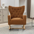 Fauteuil à bascule capitonné, canapé une place, fauteuil à bascule d'appoint