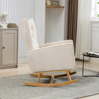 Fauteuil à bascule capitonné, canapé une place, fauteuil à bascule d'appoint