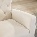 Fauteuil à bascule capitonné, canapé une place, fauteuil à bascule d'appoint