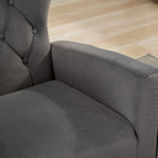 Fauteuil à bascule capitonné, canapé une place, fauteuil à bascule d'appoint