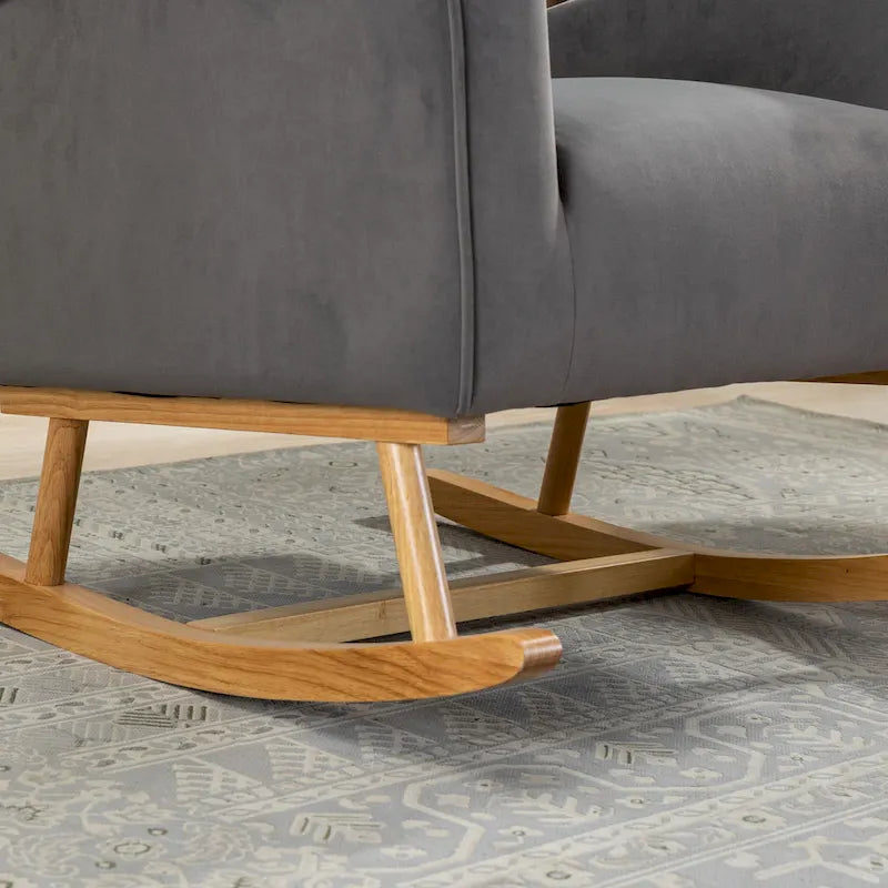 Fauteuil à bascule capitonné, canapé une place, fauteuil à bascule d'appoint