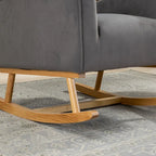 Fauteuil à bascule capitonné, canapé une place, fauteuil à bascule d'appoint