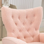 Fauteuil à bascule capitonné, canapé une place, fauteuil à bascule d'appoint