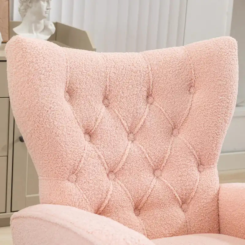 Fauteuil à bascule capitonné, canapé une place, fauteuil à bascule d'appoint