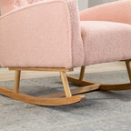 Fauteuil à bascule capitonné, canapé une place, fauteuil à bascule d'appoint