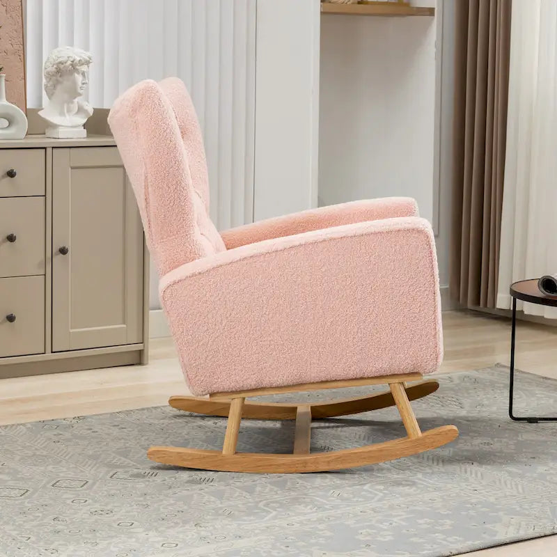 Fauteuil à bascule capitonné, canapé une place, fauteuil à bascule d'appoint