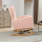 Fauteuil à bascule capitonné, canapé une place, fauteuil à bascule d'appoint