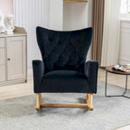 Fauteuil à bascule capitonné, canapé une place, fauteuil à bascule d'appoint