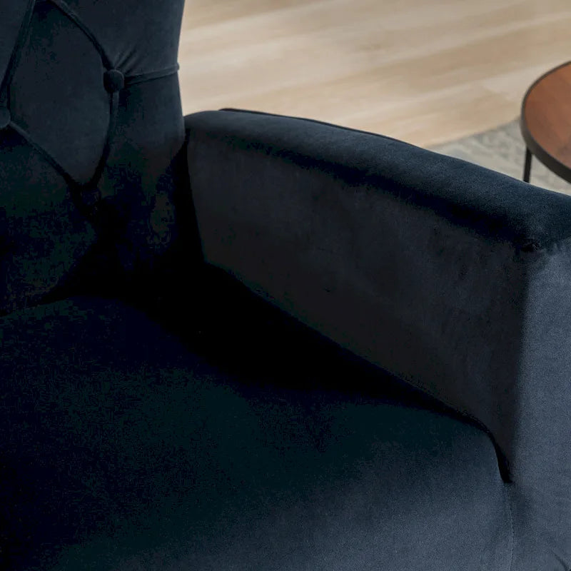 Fauteuil à bascule capitonné, canapé une place, fauteuil à bascule d'appoint