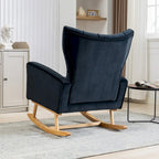 Fauteuil à bascule capitonné, canapé une place, fauteuil à bascule d'appoint