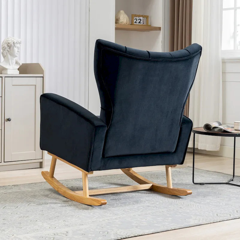 Fauteuil à bascule capitonné, canapé une place, fauteuil à bascule d'appoint