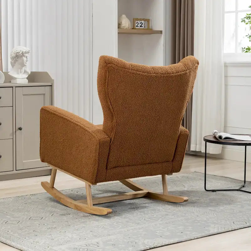 Fauteuil à bascule capitonné, canapé une place, fauteuil à bascule d'appoint