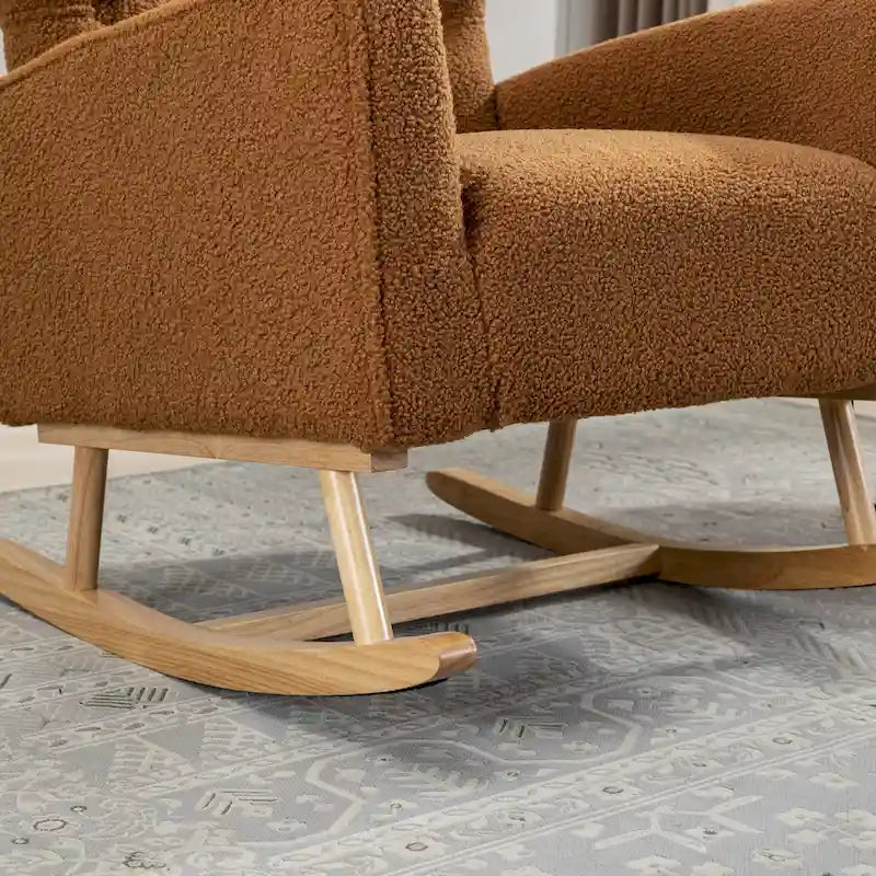 Fauteuil à bascule capitonné, canapé une place, fauteuil à bascule d'appoint