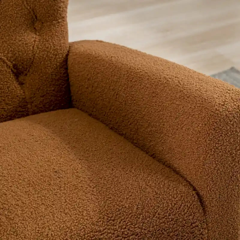 Fauteuil à bascule capitonné, canapé une place, fauteuil à bascule d'appoint