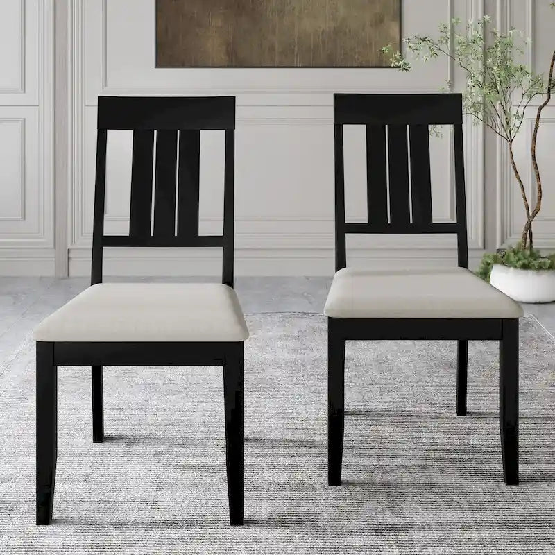 Chaises de salle à manger classiques en bois CraftPorch (lot de 2) - Non disponible