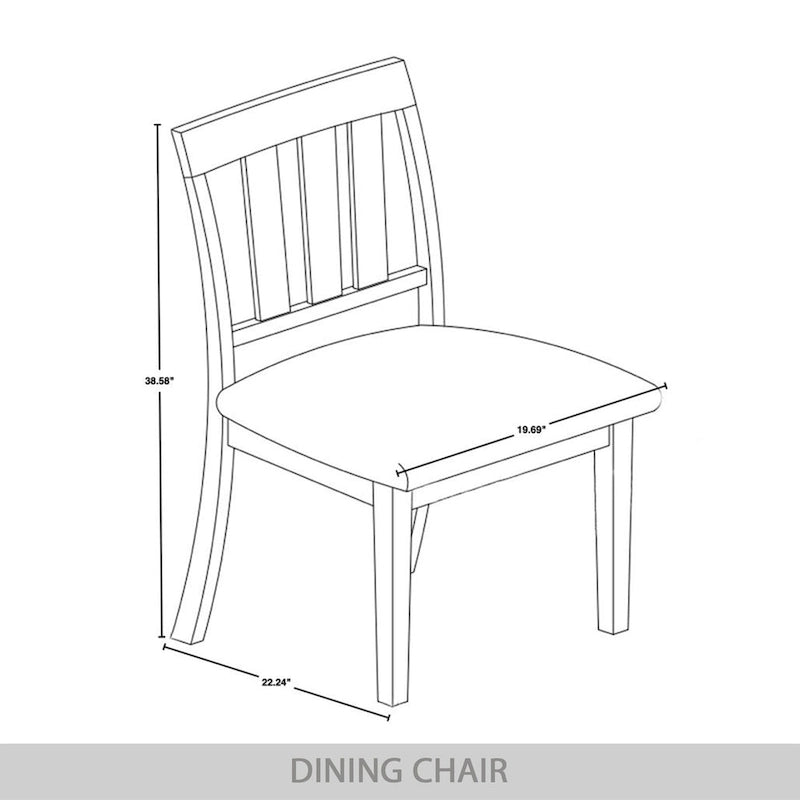 Chaises de salle à manger classiques en bois CraftPorch (lot de 2) - Non disponible