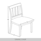 Chaises de salle à manger classiques en bois CraftPorch (lot de 2) - Non disponible