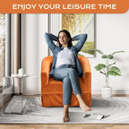 Ouyessir Ensemble de 2 fauteuils pivotants en forme de tonneau, fauteuil d'appoint rembourré à 360 degrés avec accoudoirs en tissu