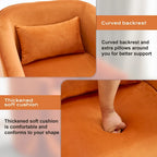 Ouyessir Ensemble de 2 fauteuils pivotants en forme de tonneau, fauteuil d'appoint rembourré à 360 degrés avec accoudoirs en tissu