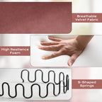 Ouyessir Ensemble de 2 fauteuils pivotants en forme de tonneau, fauteuil d'appoint rembourré à 360 degrés avec accoudoirs en tissu